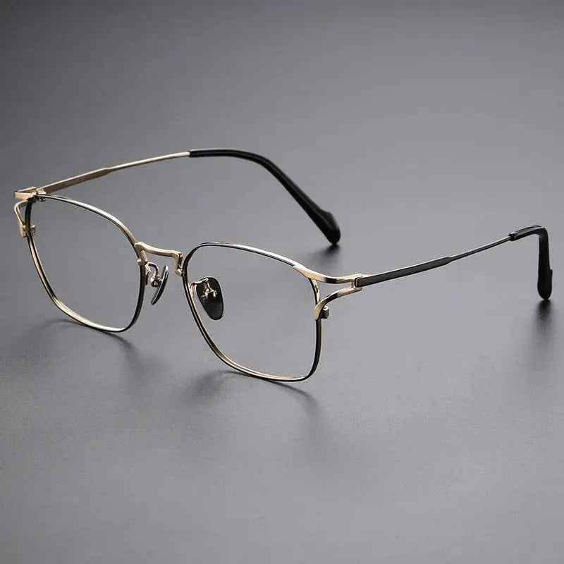Unisex Square Full Rim Titanium Prescription Glasses 425702 — view 5 | Rx Spectacle