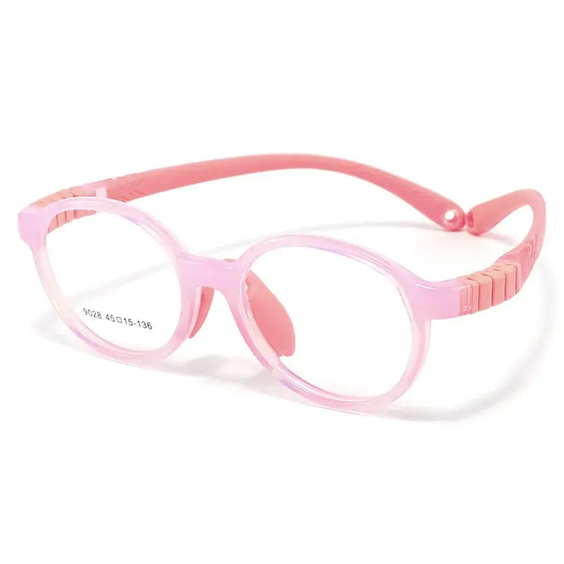 Unisex Round Full Rim TR90 Prescription Glasses 9028 — view 8 | Rx Spectacle