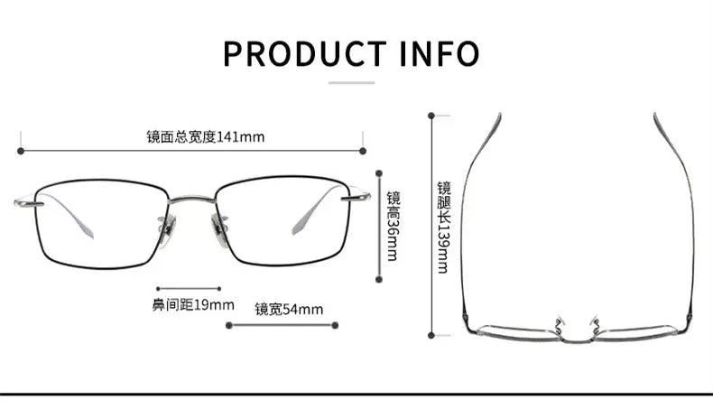 Unisex Browline Full Rim Titanium Prescription Glasses 366175 — view 2 | Rx Spectacle
