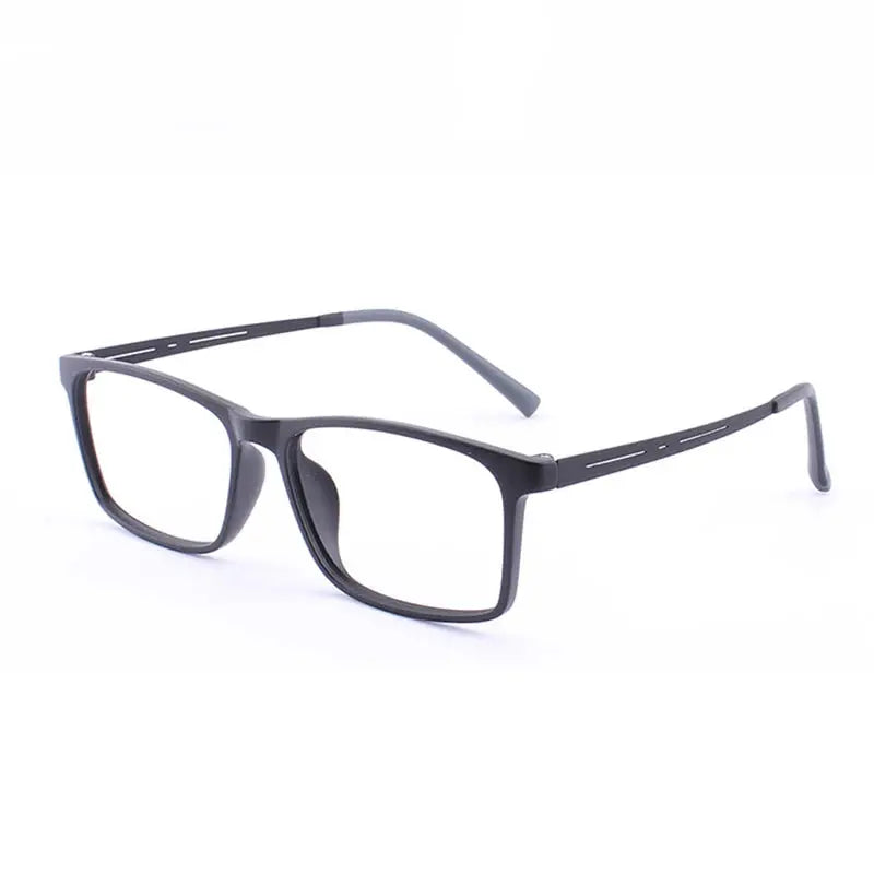 Unisex Square Full Rim Titanium Oversized Prescription Glasses 88033 — view 5 | Rx Spectacle