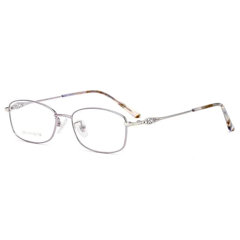 Women's Square Full Rim Alloy Prescription Glasses 8220 — view 4 | Rx Spectacle