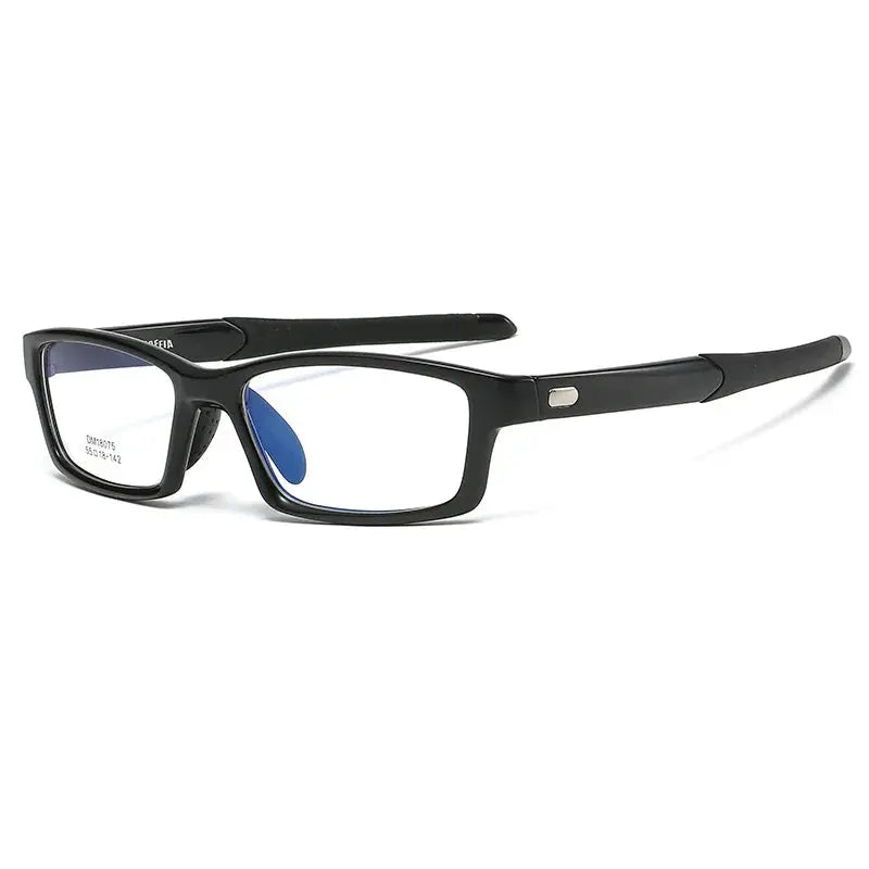 Men's Rectangular Full Rim Titanium Sports Glasses 90 — view 3 | Rx Spectacle