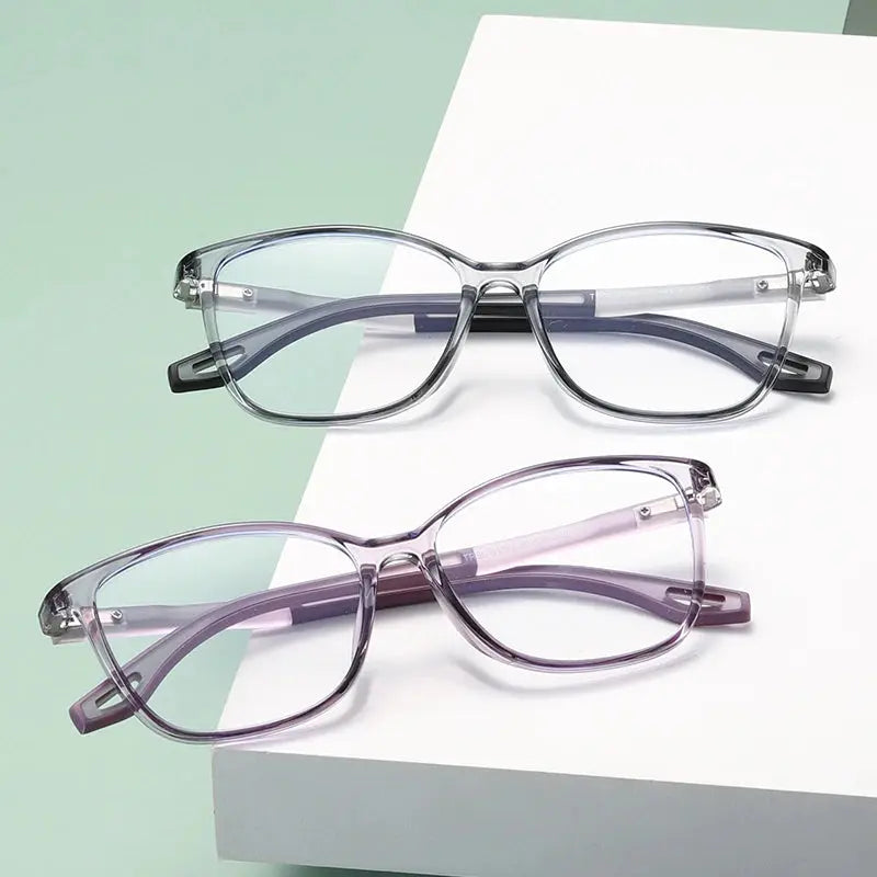 Unisex Square Full Rim Plastic Prescription Glasses 81312 — view 3 | Rx Spectacle