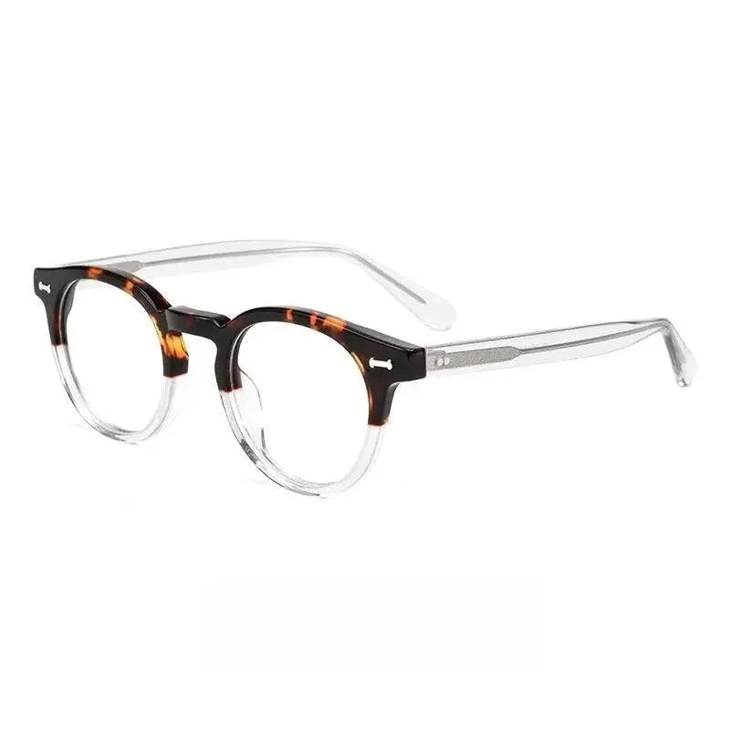 Unisex Round Full Rim Acetate Prescription Glasses Kbt9861 — view 10 | Rx Spectacle