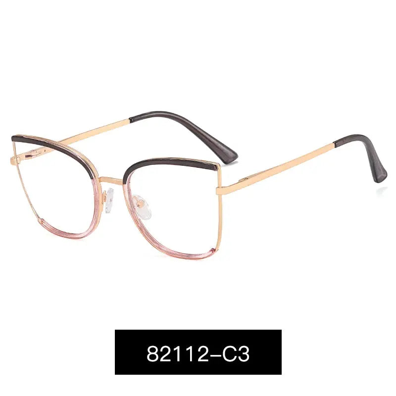 Women's Cat Eye Full Rim TR90 Prescription Glasses 82112 — view 9 | Rx Spectacle
