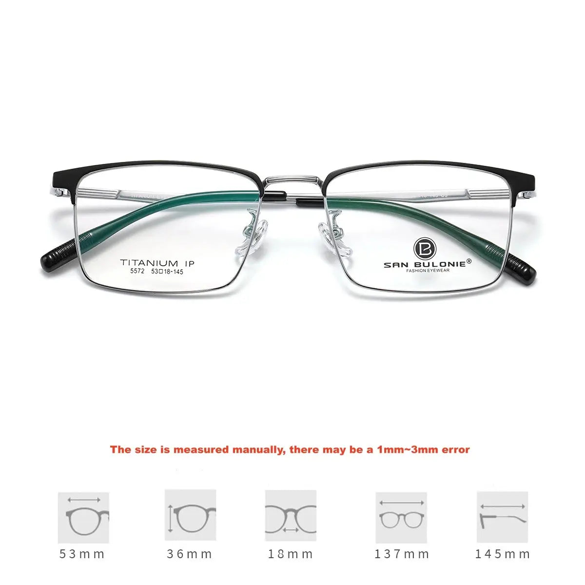Women's Polygon Full Rim Titanium Prescription Glasses 365572 — view 4 | Rx Spectacle