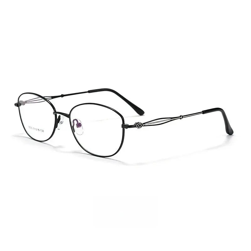 Women's Cat Eye Full Rim Alloy Prescription Glasses 85301 — view 7 | Rx Spectacle