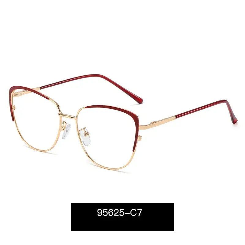 Women's Cat Eye Full Rim TR90 Prescription Glasses 95625 — view 6 | Rx Spectacle