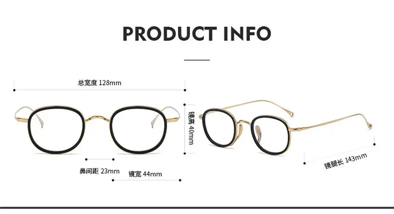 Women's Square Full Rim Titanium Prescription Glasses 367309 — view 2 | Rx Spectacle