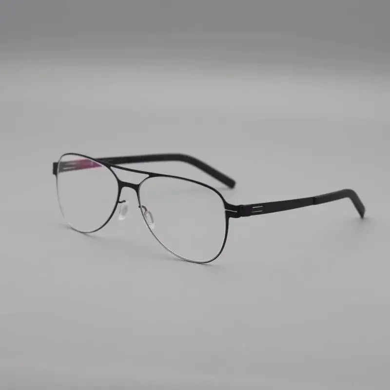 Women's Oval Full Rim Stainless Steel Prescription Glasses 155544 — view 5 | Rx Spectacle