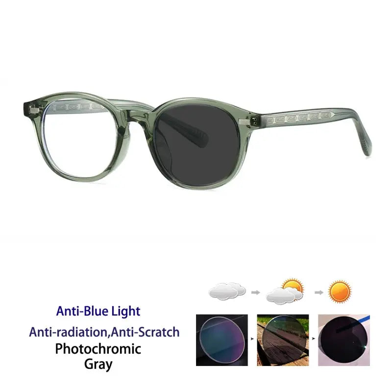 Unisex Round Full Rim TR90 Reading Glasses 28017 — view 4 | Rx Spectacle