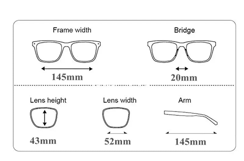 Unisex Square Full Rim Acetate Prescription Glasses 52711 — view 2 | Rx Spectacle