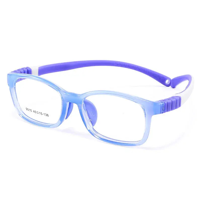 Unisex Square Full Rim TR90 Prescription Glasses Y9015 — view 6 | Rx Spectacle