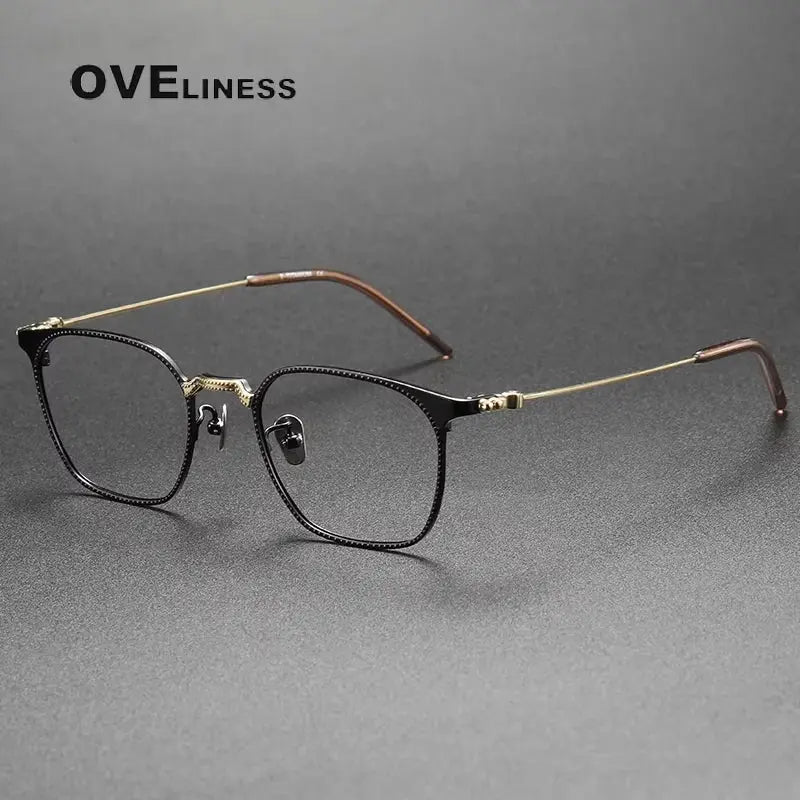 Men's Polygon Full Rim Titanium Prescription Glasses 67162 — view 5 | Rx Spectacle