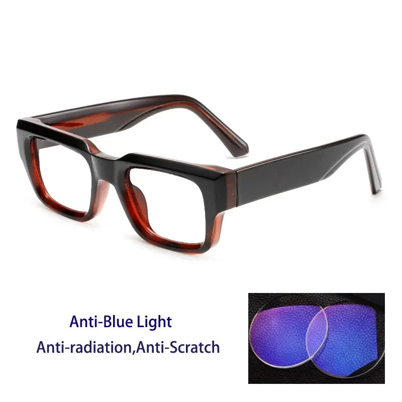 Unisex Square Full Rim Acetate Prescription Glasses 320500 — view 5 | Rx Spectacle
