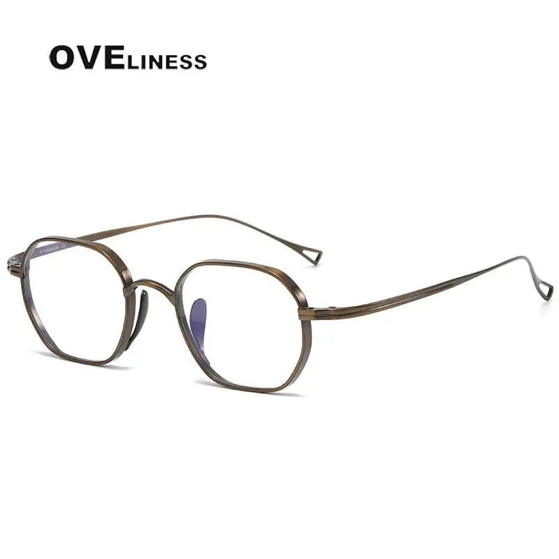 Unisex Oval Full Rim Titanium Prescription Glasses 9917 — view 2 | Rx Spectacle
