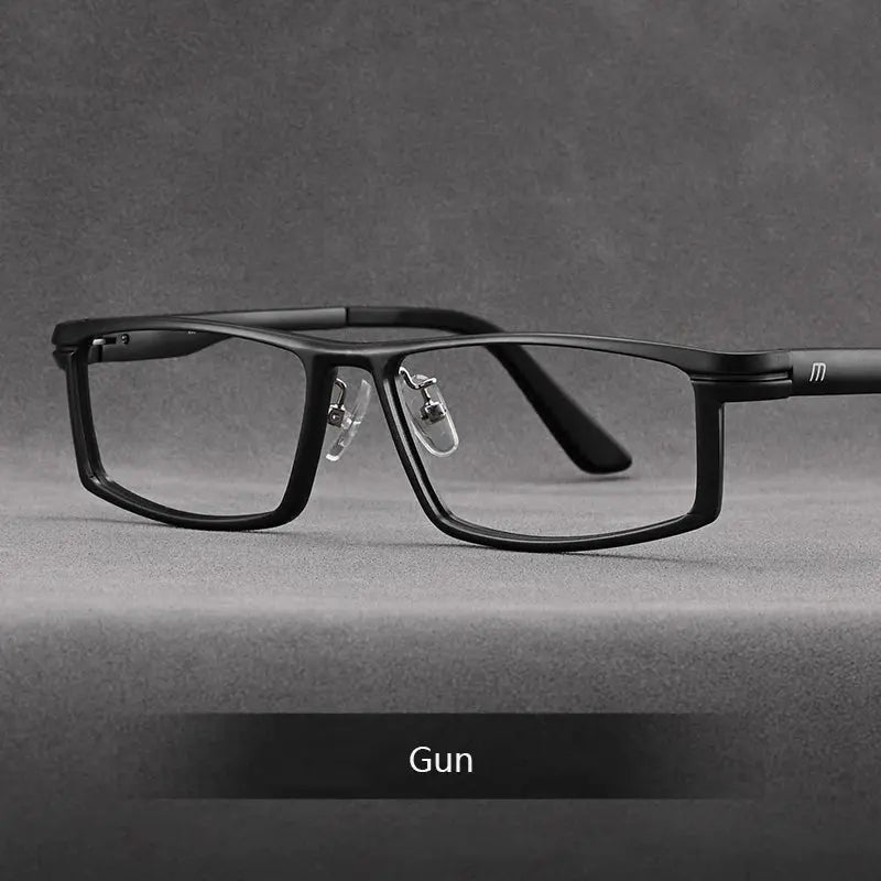 Men's Browline Full Rim Titanium Prescription Glasses 262701 — view 4 | Rx Spectacle