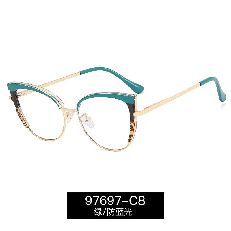 Women's Cat Eye Full Rim Acetate Prescription Glasses 97697 — view 3 | Rx Spectacle