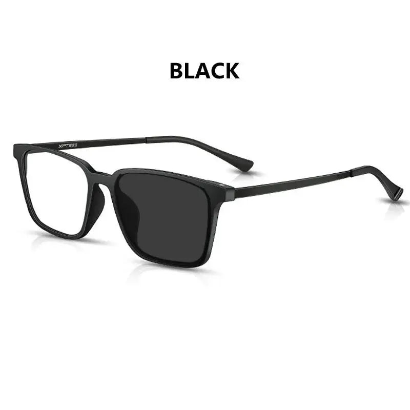 Unisex Square Full Rim Titanium Reading Glasses 98221 — view 9 | Rx Spectacle