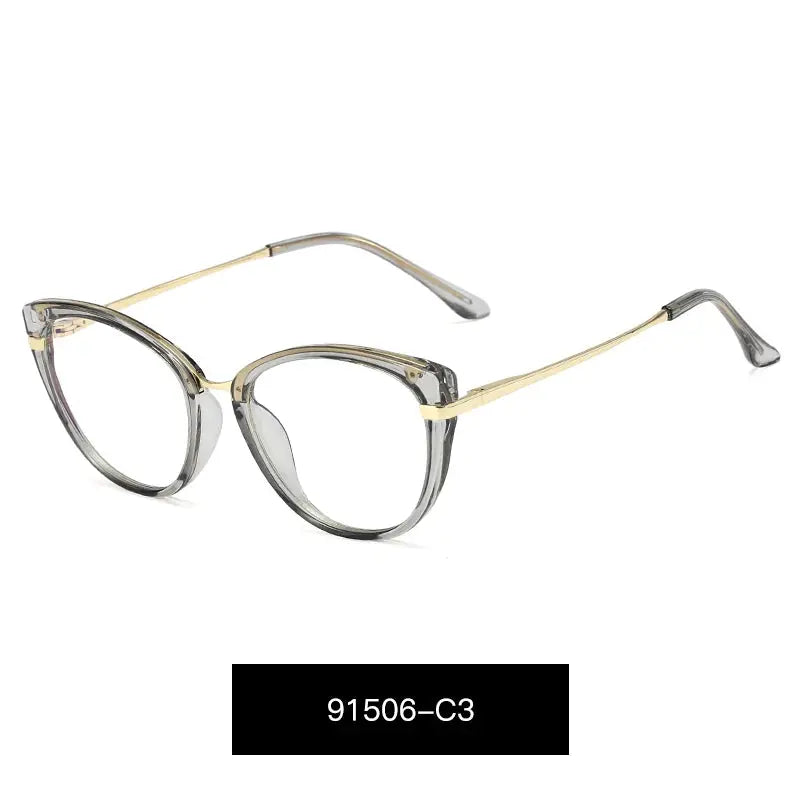 Women's Cat Eye Full Rim TR90 Prescription Glasses 91506 — view 5 | Rx Spectacle
