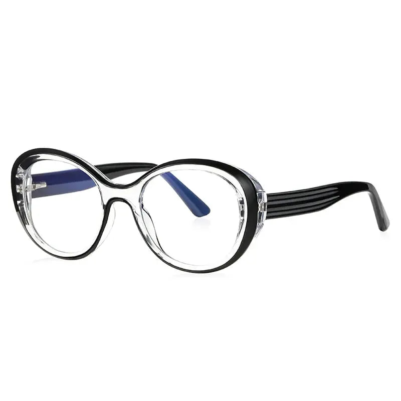 Women's Oval Full Rim TR90 Prescription Glasses J2146 — view 11 | Rx Spectacle