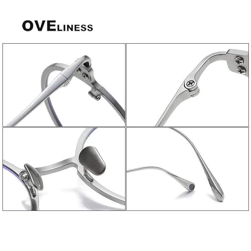 Unisex Round Full Rim Titanium Prescription Glasses 4920 — view 6 | Rx Spectacle