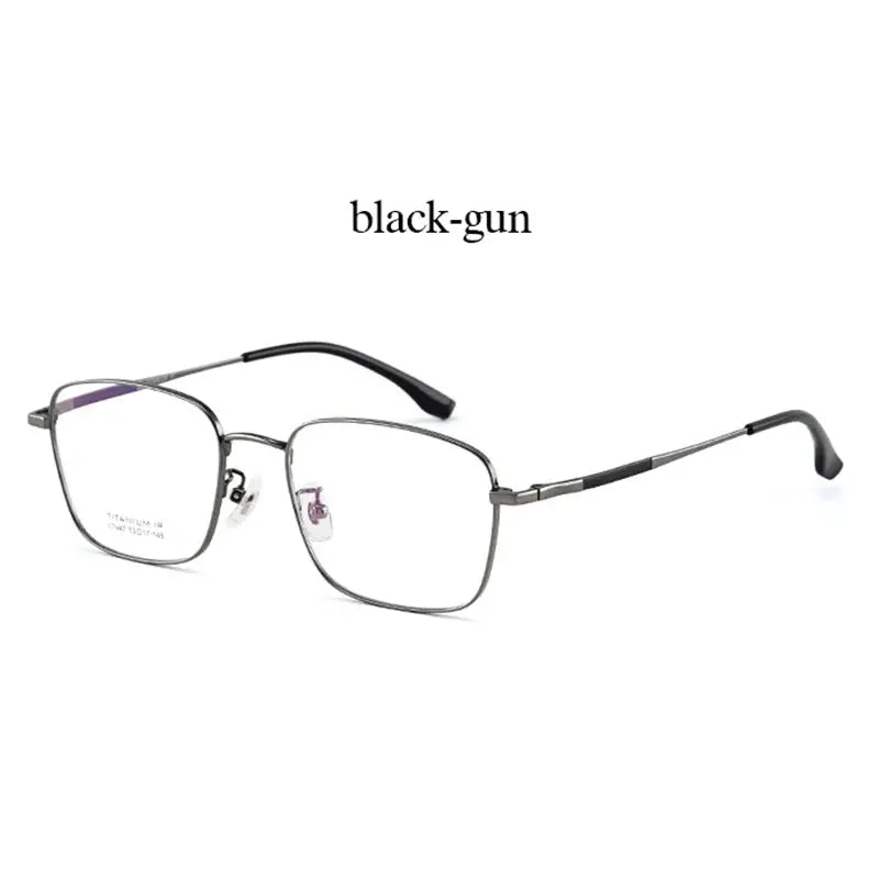 Men's Polygon Full Rim Titanium Prescription Glasses 79479 — view 4 | Rx Spectacle