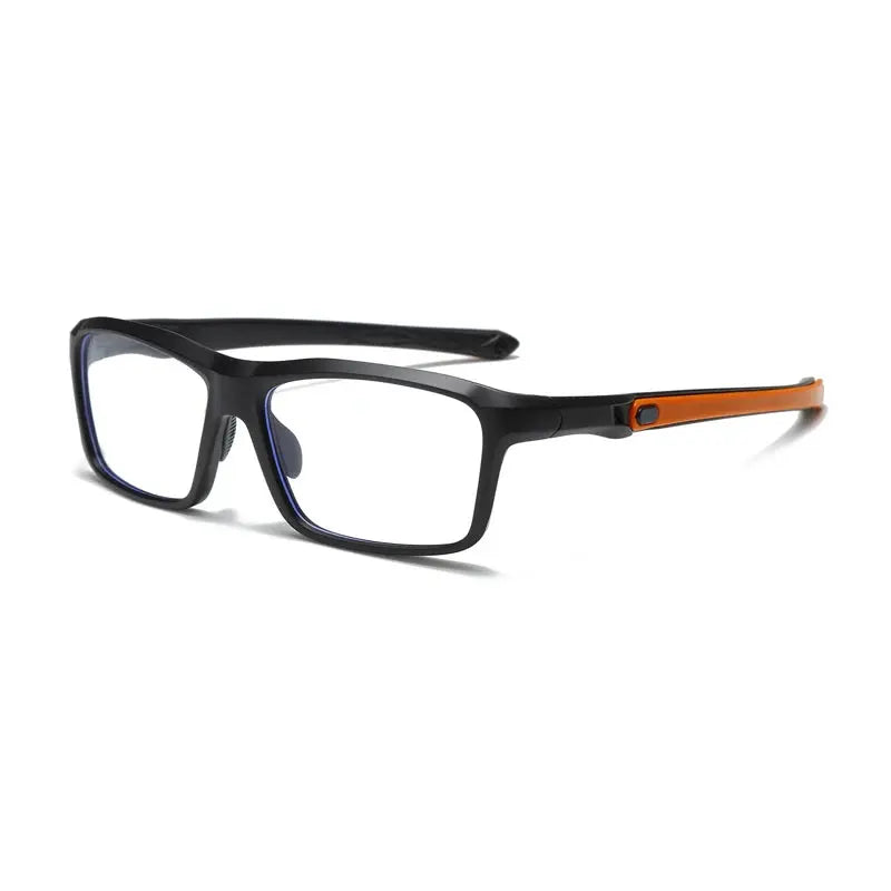 Unisex Square Full Rim Titanium Sports Glasses 81282 — view 3 | Rx Spectacle
