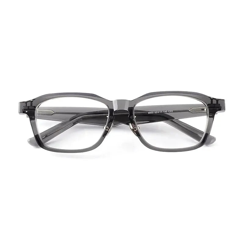 Unisex Square Full Rim Titanium Prescription Glasses 369003 — view 3 | Rx Spectacle