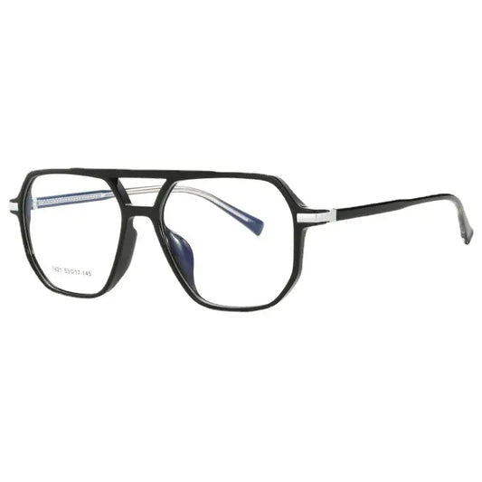 Unisex Oval Full Rim Acetate Double Bridge Prescription Glasses 7821 — view 1 | Rx Spectacle