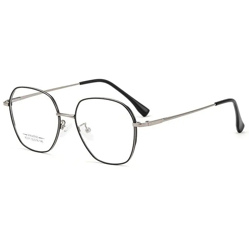 Unisex Polygon Full Rim Alloy Prescription Glasses AC011 — view 11 | Rx Spectacle