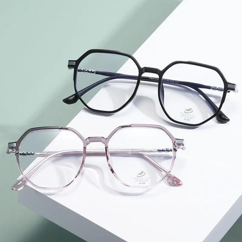 Unisex Polygon Full Rim TR90 Prescription Glasses 81240 — view 9 | Rx Spectacle