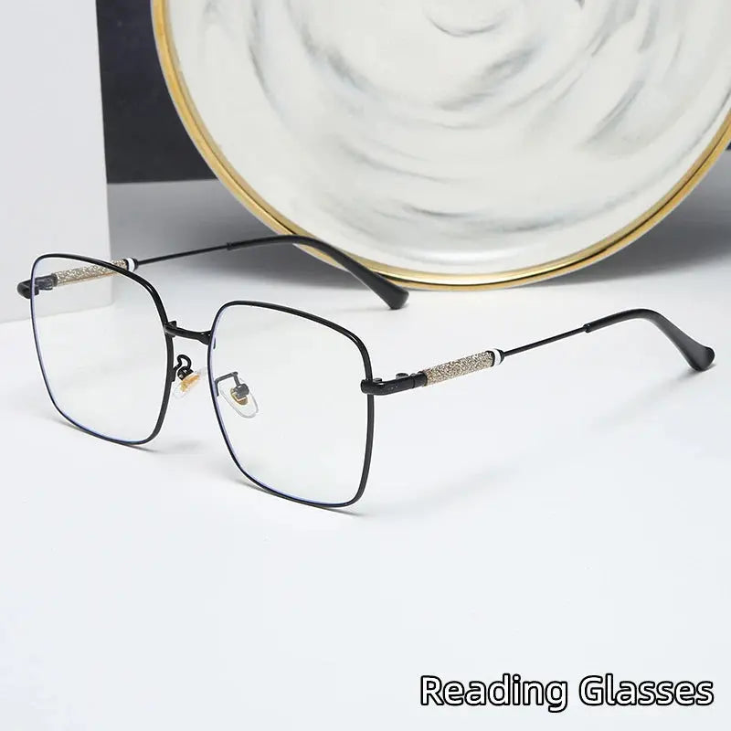 Men's Square Full Rim Alloy Reading Glasses 8960 — view 1 | Rx Spectacle