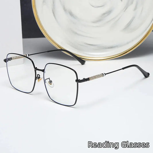 Men's Square Full Rim Alloy Reading Glasses 8960 — view 1 | Rx Spectacle