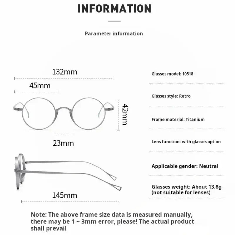 Women's Round Full Rim Prescription Glasses 10518 — view 2 | Rx Spectacle