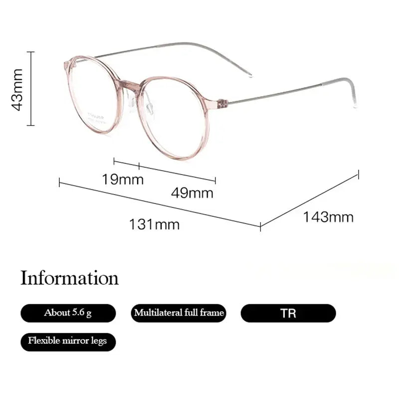 Women's Oval Full Rim TR90 Prescription Glasses 58259 — view 2 | Rx Spectacle