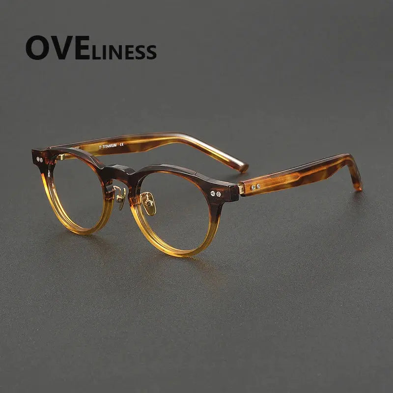 Unisex Oval Full Rim Acetate Prescription Glasses 322160 — view 3 | Rx Spectacle