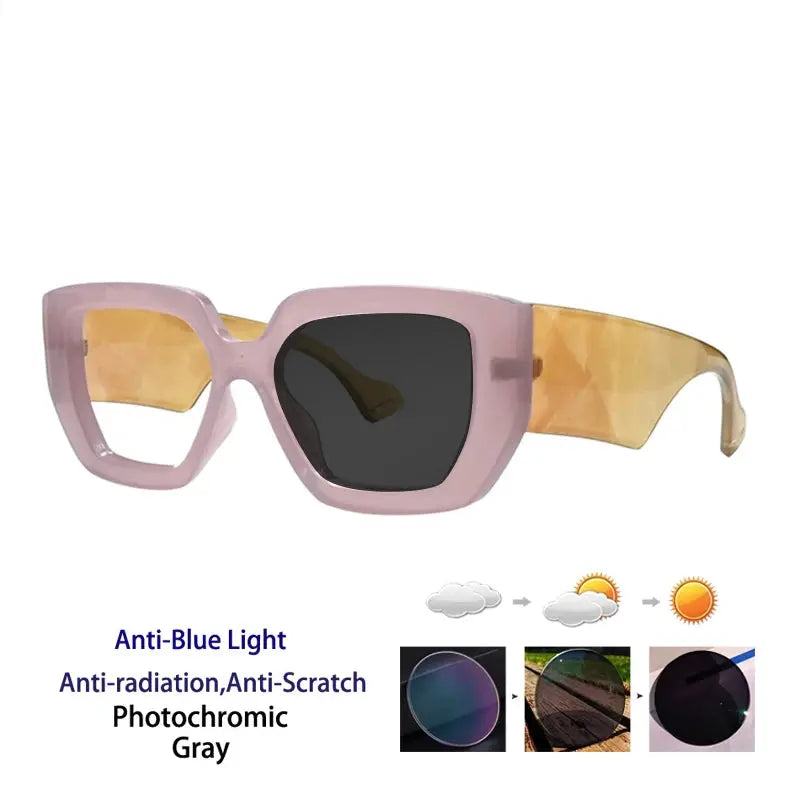 Unisex Square Full Rim Acetate Reading Glasses 86320 — view 6 | Rx Spectacle