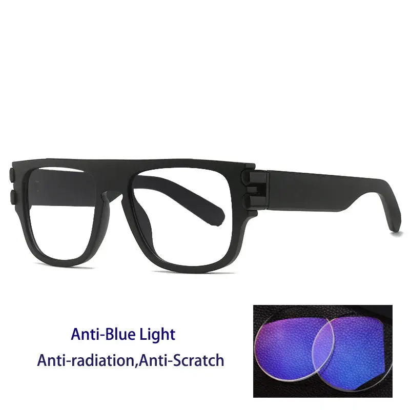 Unisex Browline Full Rim Oversized Prescription Glasses 234200 — view 3 | Rx Spectacle