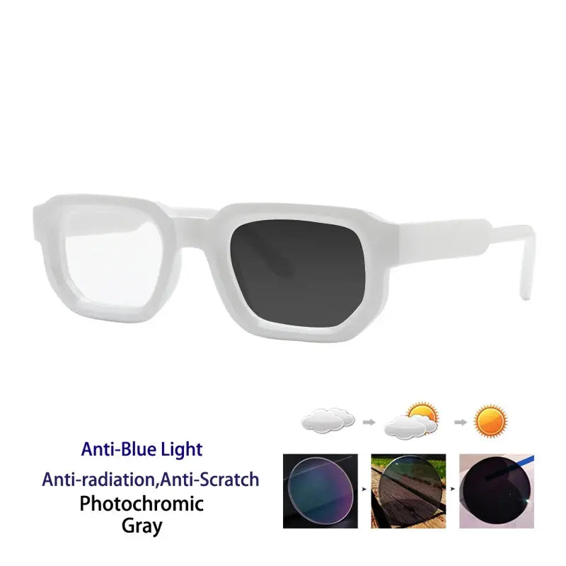 Unisex Square Full Rim TR90 Reading Glasses 71853 — view 3 | Rx Spectacle