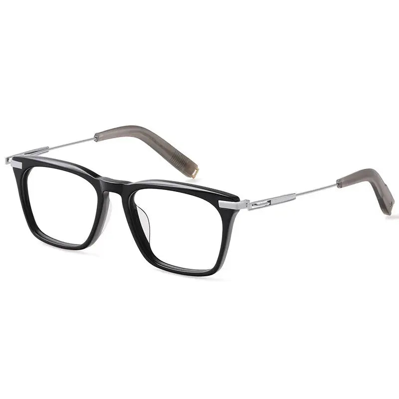 Men's Square Full Rim Titanium Oversized Prescription Glasses 403779 — view 6 | Rx Spectacle