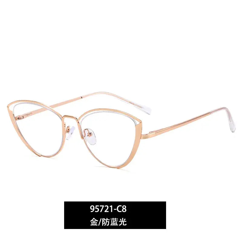 Women's Cat Eye Full Rim TR90 Prescription Glasses 95721 — view 8 | Rx Spectacle