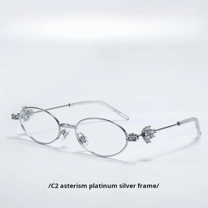 Unisex Oval Full Rim Titanium Prescription Glasses 30913 — view 4 | Rx Spectacle