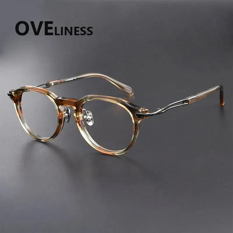 Women's Oval Full Rim Titanium Prescription Glasses 361389 — view 3 | Rx Spectacle