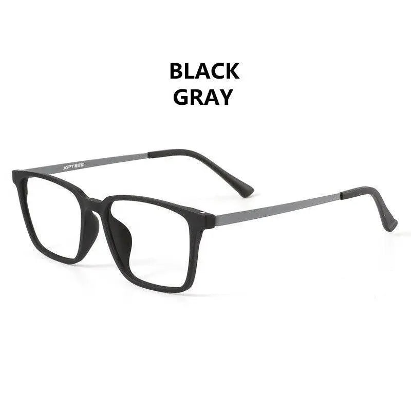 Unisex Square Full Rim Titanium Reading Glasses 9822-1 — view 6 | Rx Spectacle