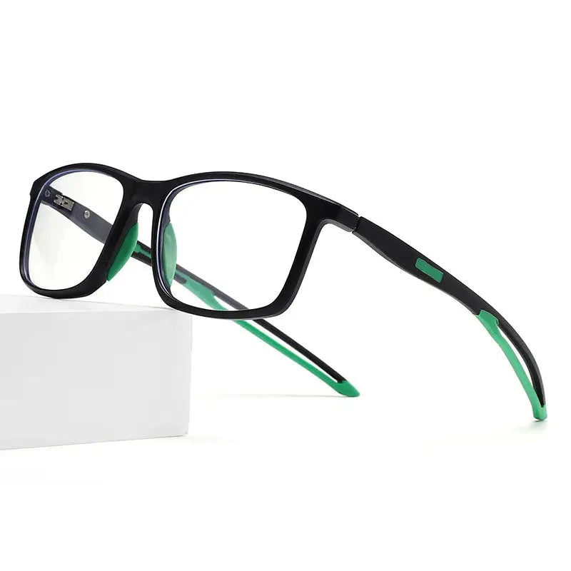 Unisex Square Full Rim TR90 Sports Glasses U001 — view 8 | Rx Spectacle