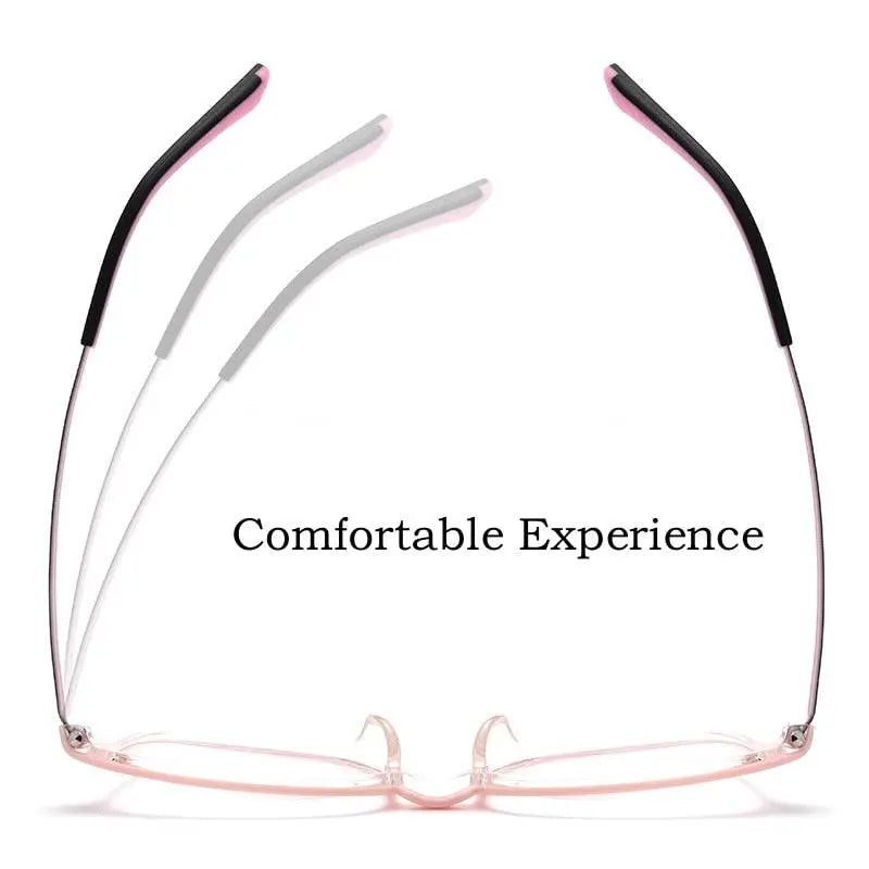 Unisex Square Full Rim Titanium Prescription Glasses 99903t — view 10 | Rx Spectacle
