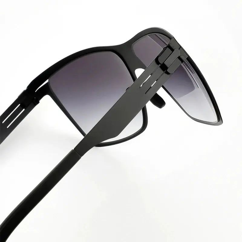 Men's Square Full Rim Stainless Steel Prescription Glasses 521461 — view 3 | Rx Spectacle