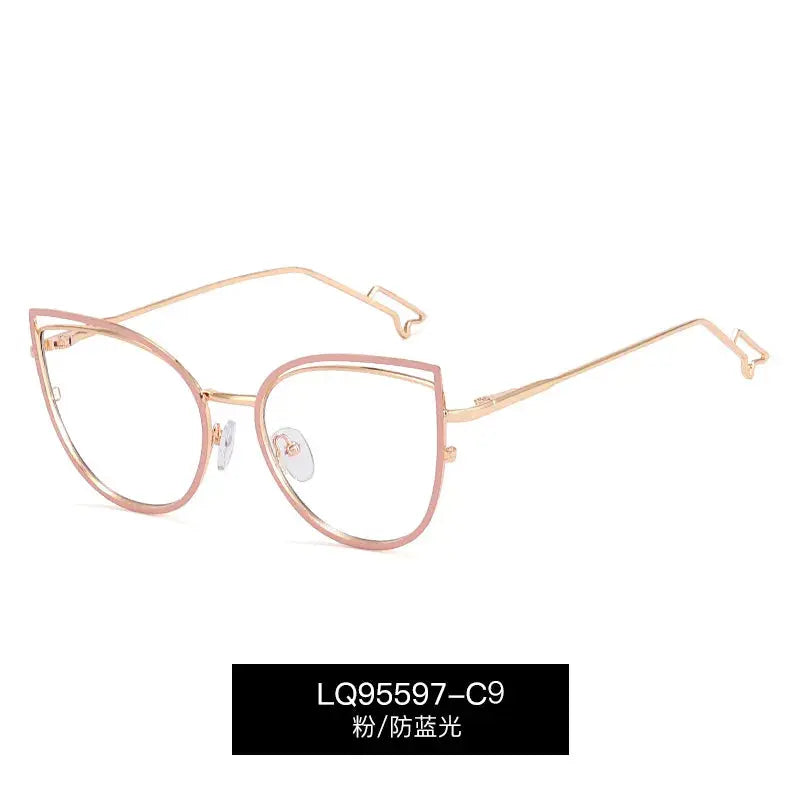 Women's Cat Eye Full Rim TR90 Prescription Glasses 95597 — view 4 | Rx Spectacle