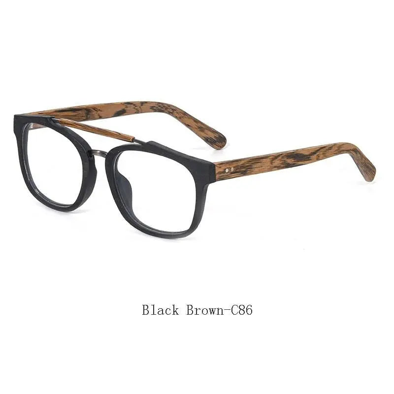 Men's Square Full Rim Alloy Double Bridge Prescription Glasses Ft0369 — view 3 | Rx Spectacle